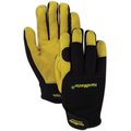 Magid PGP75T Prograde Plus Grain Sheepskin Leather Palm Mechanics Gloves, 12PK PGP75T2XL